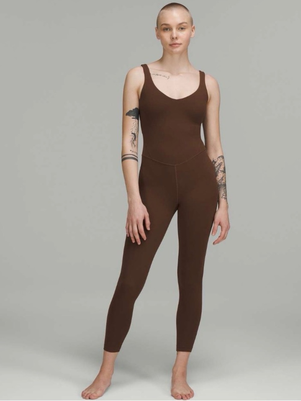 Lululemon Align Bodysuit 25" Java (Brown) 🍂🤎Like 🆕